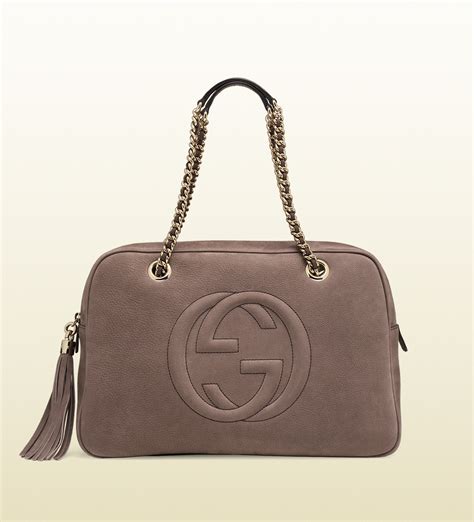 gucci soho nubuck leather bag|gucci soho shoulder bag white.